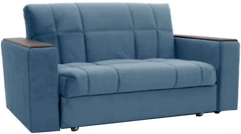 Синий прямой диван Виа-3 Блю