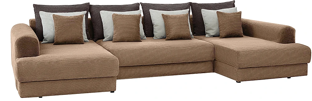  угловой диван с оттоманкой Манхеттен-П Люкс Дизайн 1