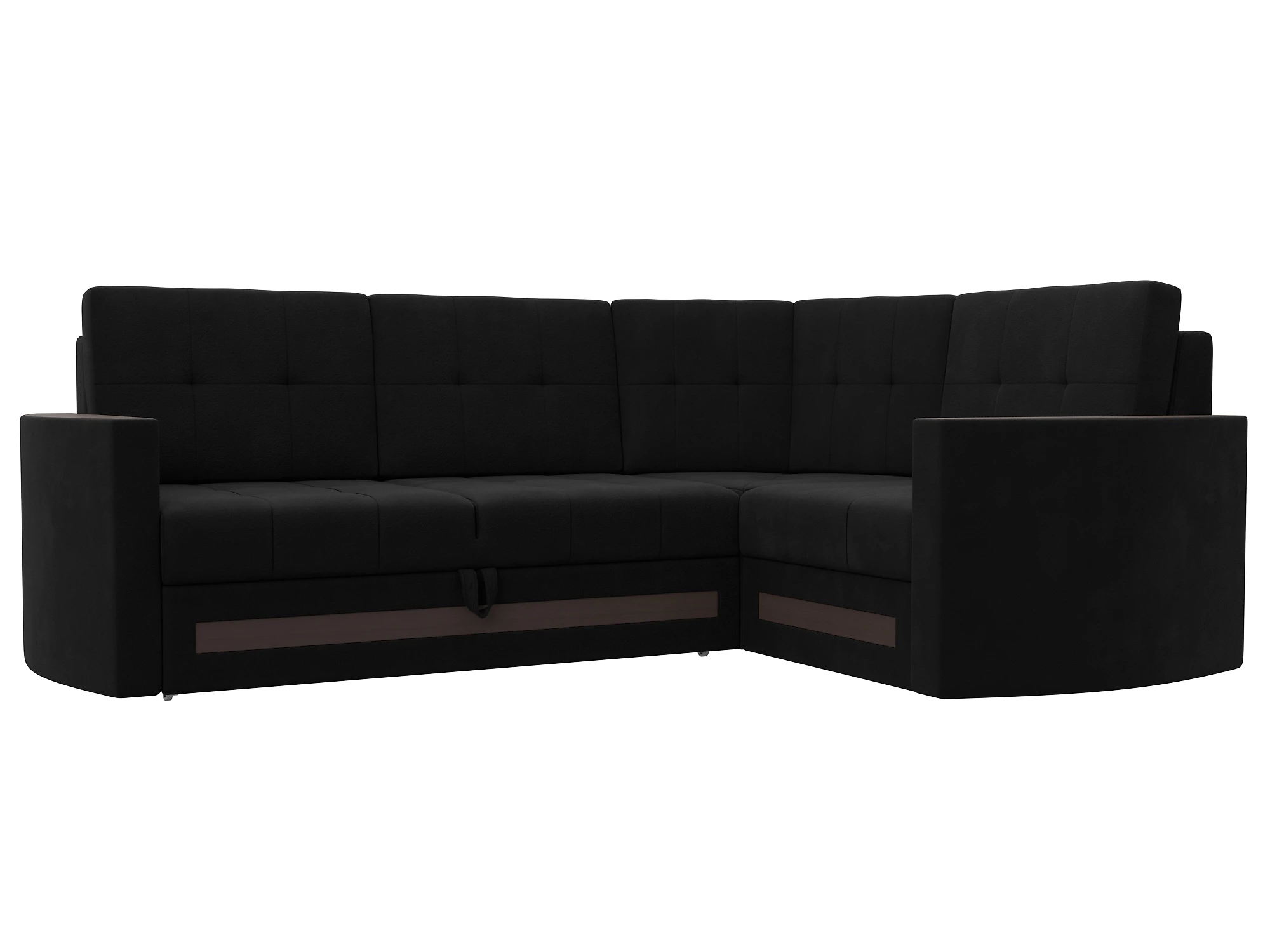 Чёрный угловой диван Белла Дизайн 27