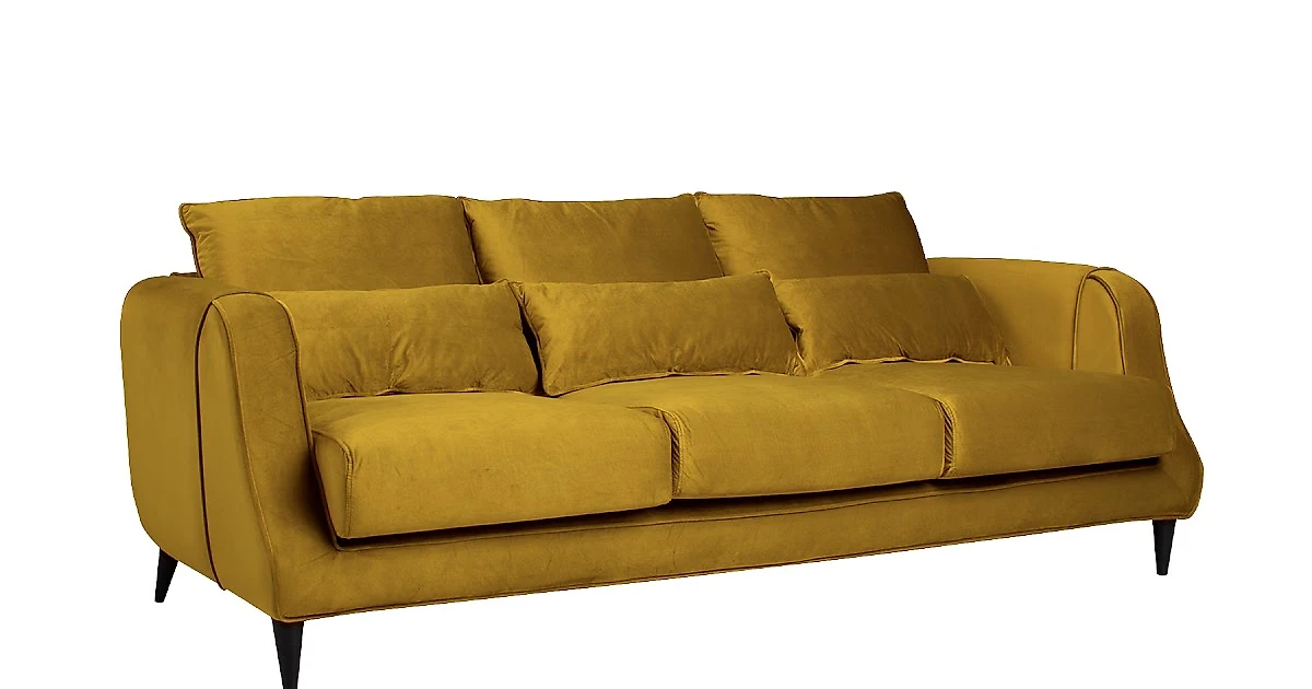 Жёлтый прямой диван Dante Plain 1 970,4