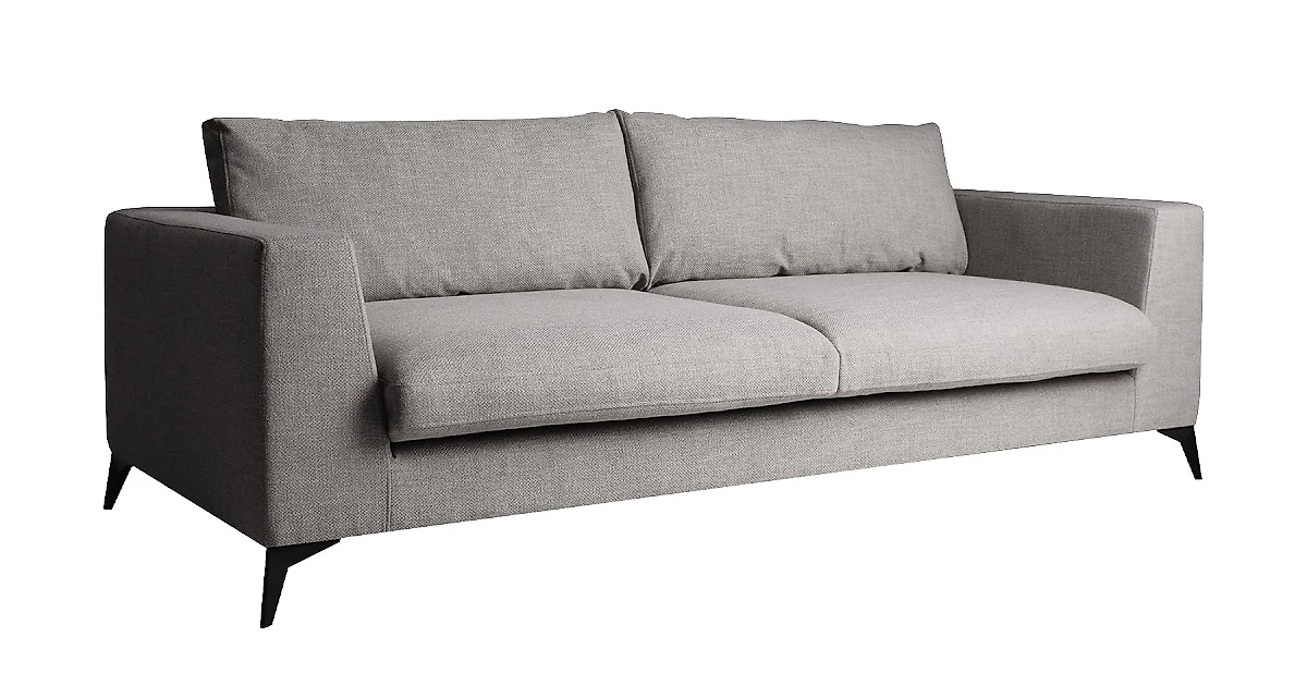 Прямой диван серого цвета Lennox Twin 338,2