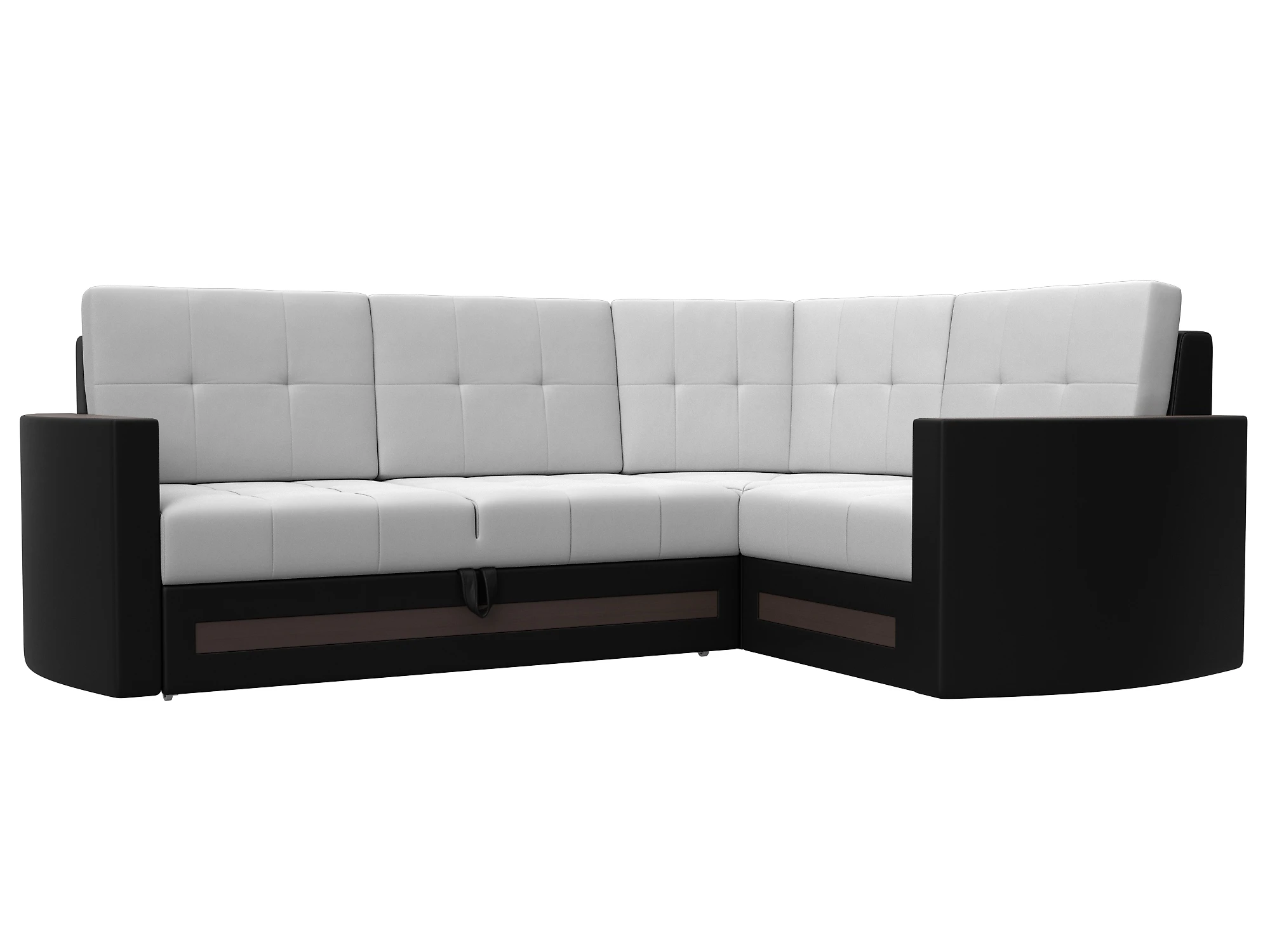 Чёрный угловой диван Белла Дизайн 3