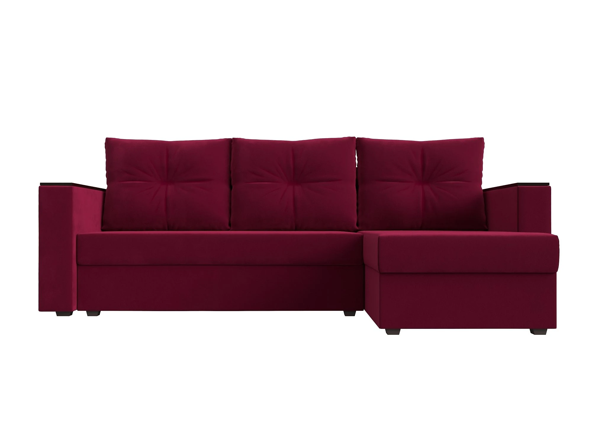 Угловой диван эконом класса Атланта Лайт без стола Дизайн 2