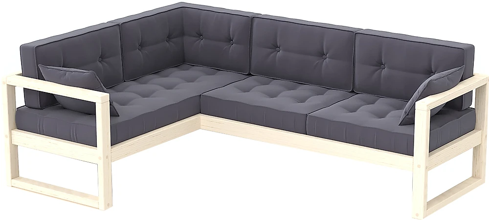 Серый угловой диван Астер 12