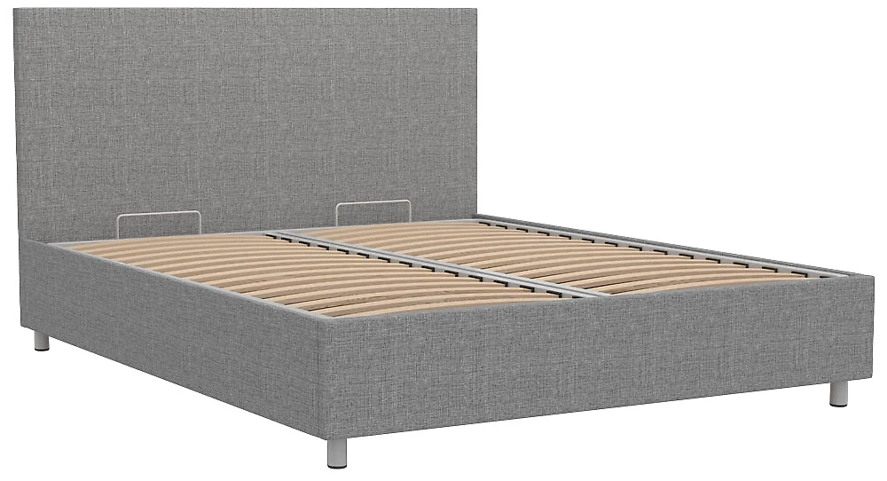 Кровать в современном стиле Белла 160х200 с бельевым ящиком Кантри Грей