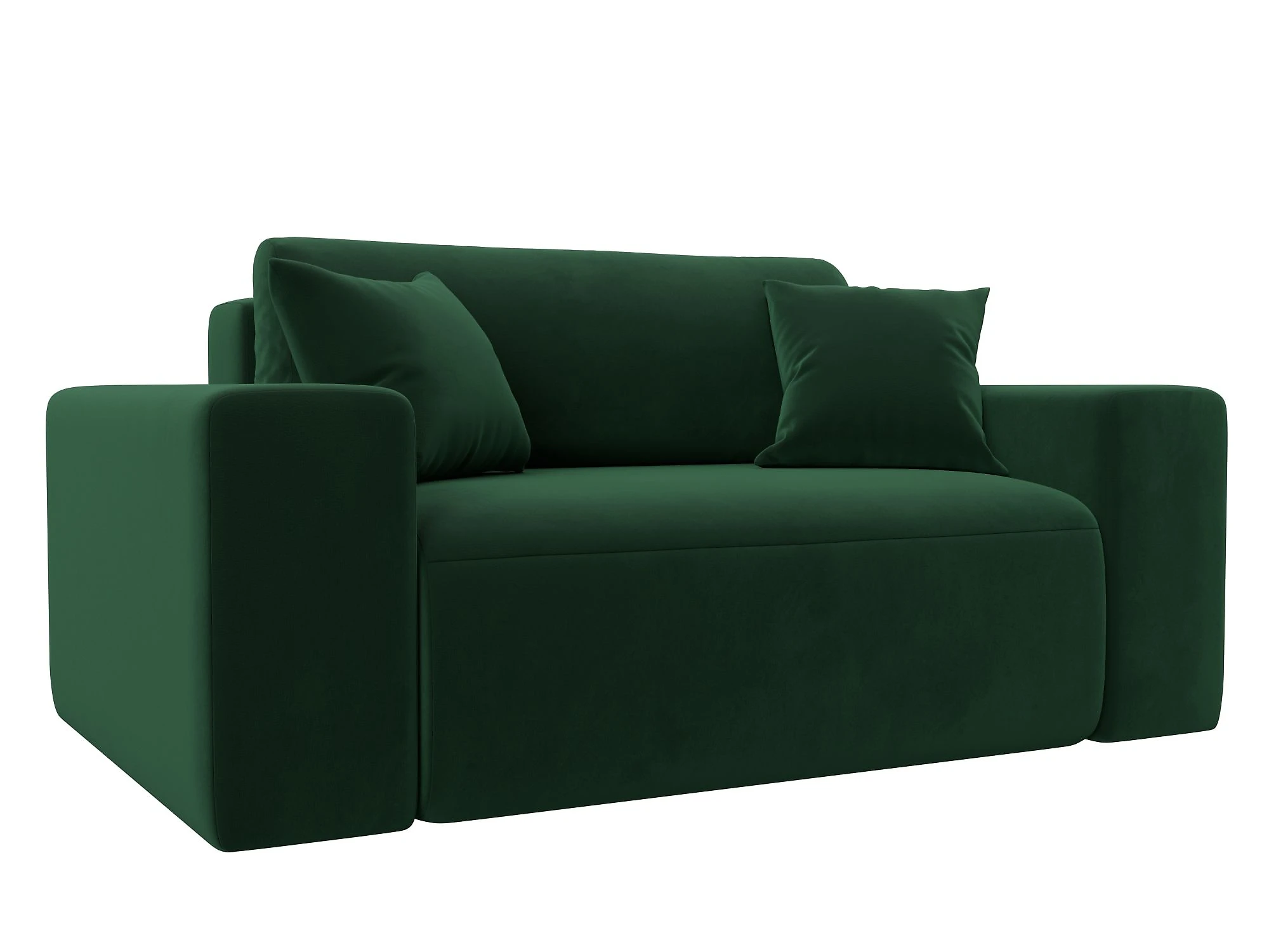 Зелёное кресло Лига-036 Плюш Дизайн 3