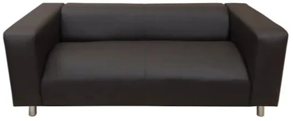 Чёрный диван Комфорт двухместный Дизайн 4