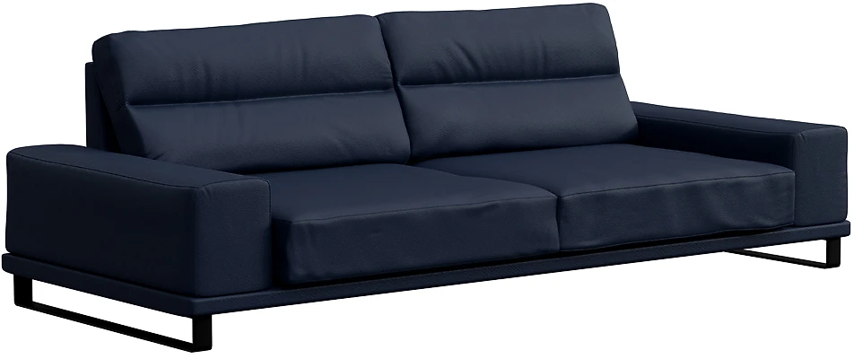 Прямой диван кожаный Рипозо Блу