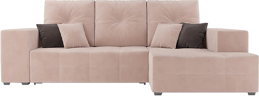 Угловой диван с левым углом Монреаль Кордрой Беж СПБ