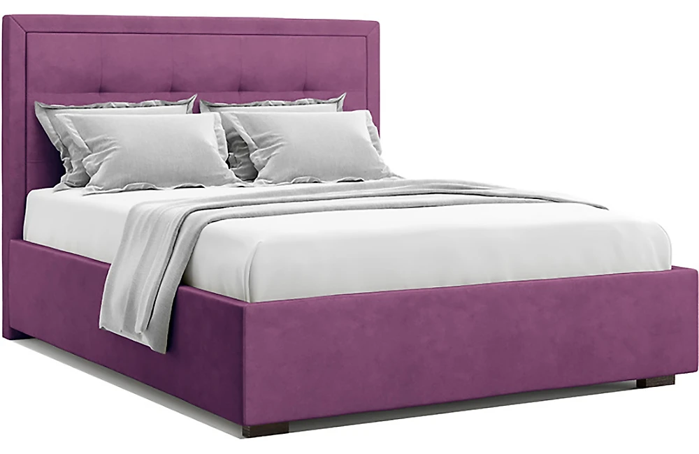 Современная двуспальная кровать Комо Фиолет