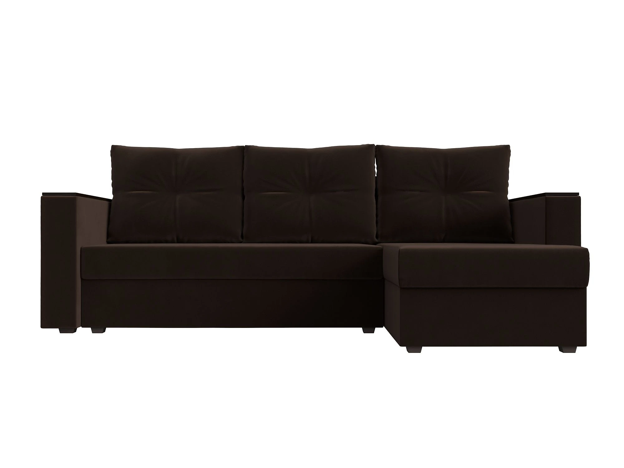 Угловой диван с правым углом Атланта Лайт без стола Дизайн 6