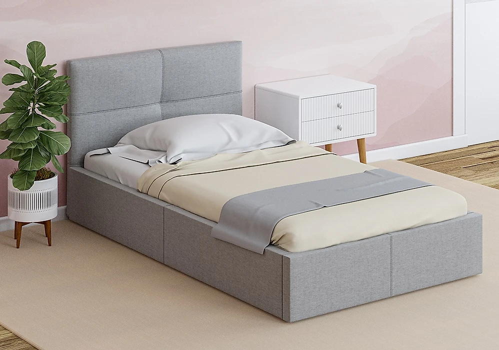 Кровать односпальная 80х200 см Меркурий -1 (1) Дизайн-3