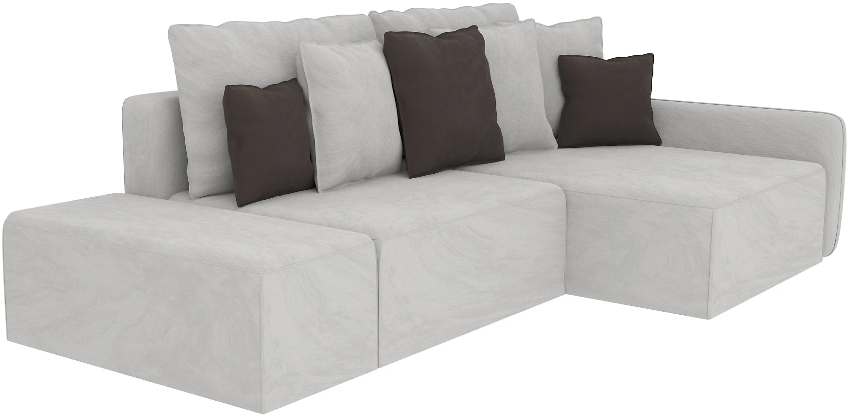 Угловой диван с независимым пружинным блоком Портленд Дизайн 5