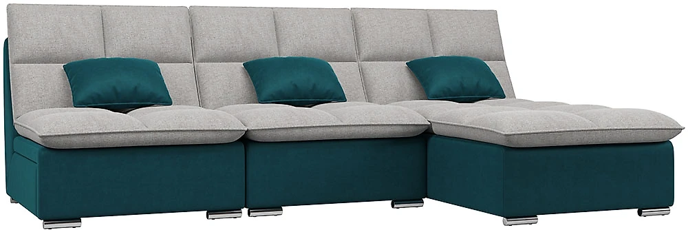 Угловой диван с подушками Ривьера