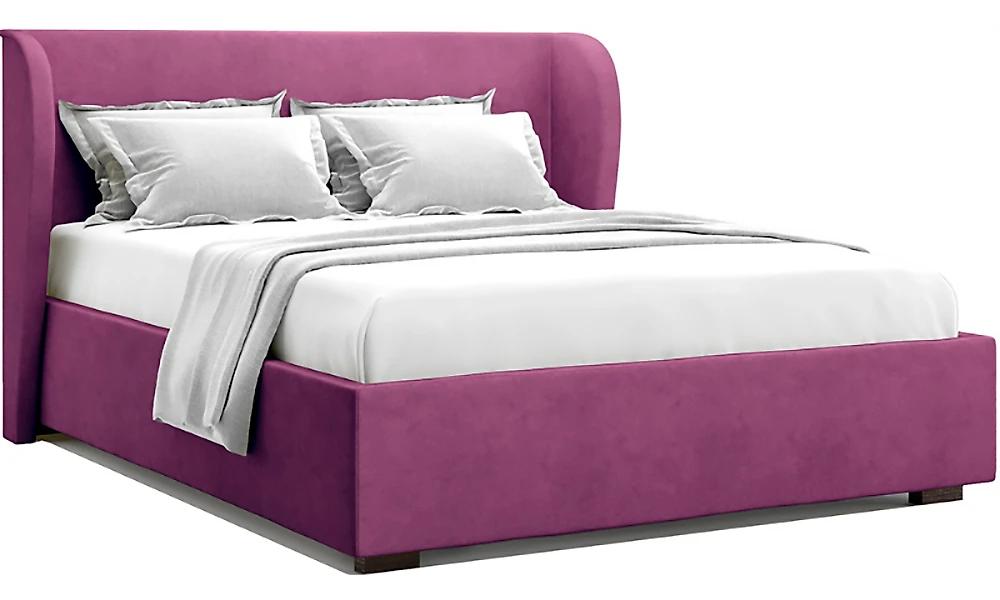 Современная двуспальная кровать Тэнно Фиолет