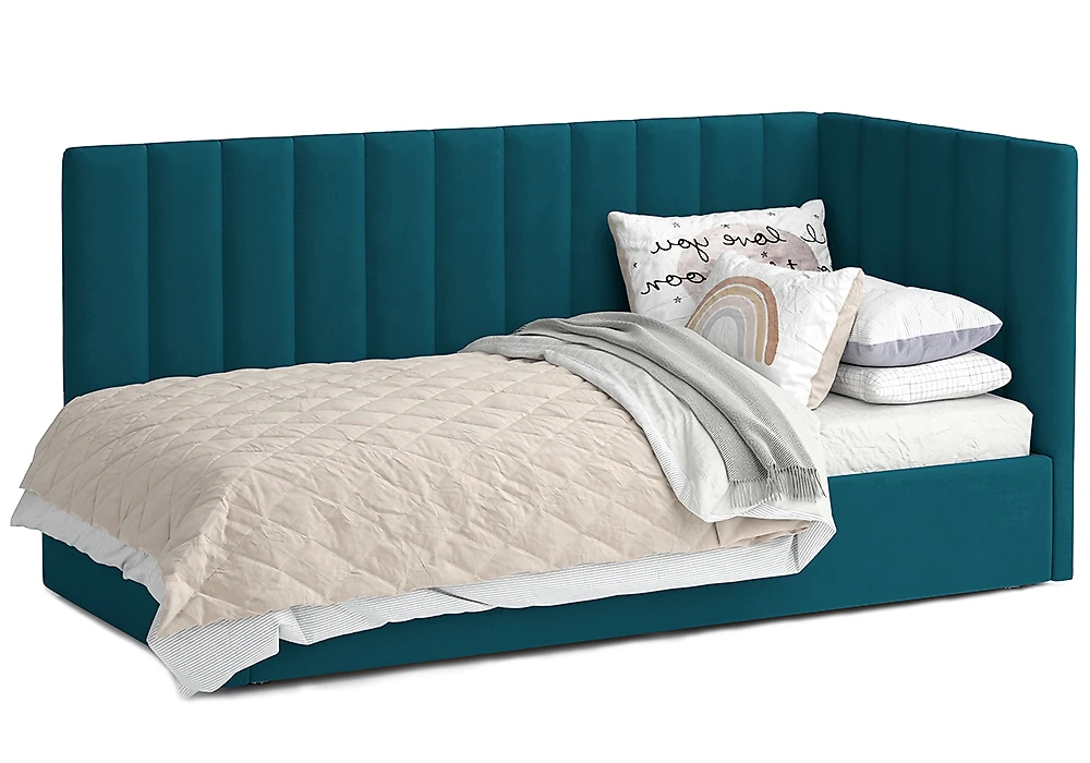 Кровать с подъемным механизмом и мягким изголовьем Тиволи Дизайн-2