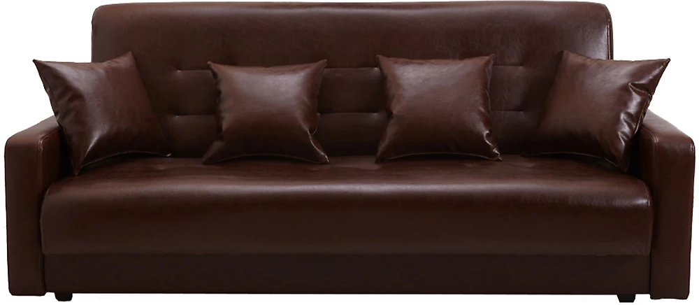 Прямой диван в гостиную Аккорд (Престиж) Браун нераскладной