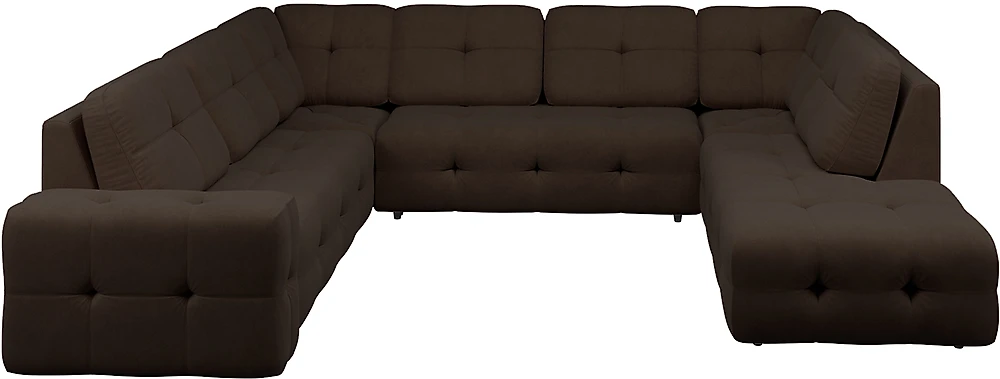 Угловой диван с подушками Спилберг-2 Дарк Браун