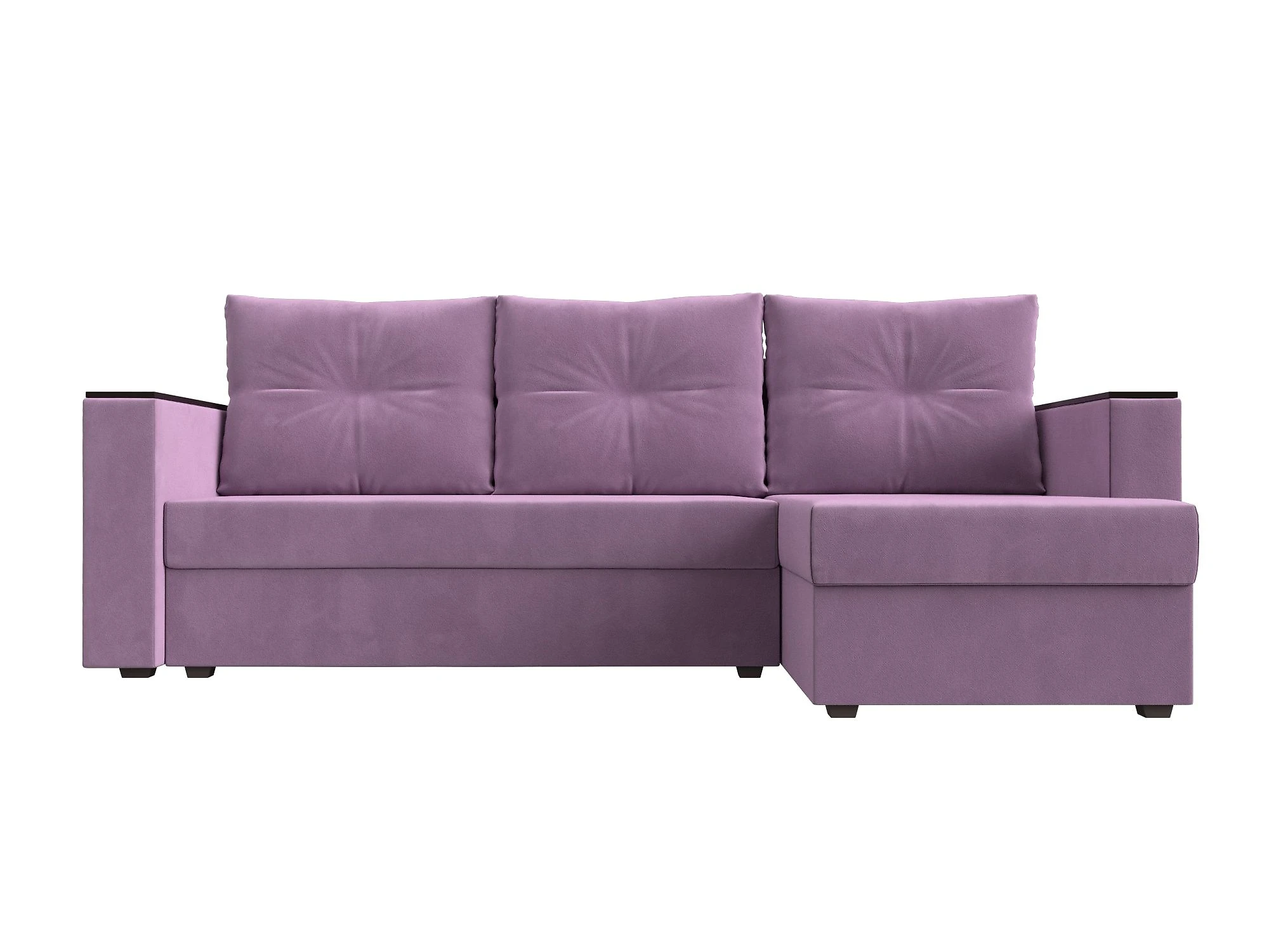 Угловой диван с правым углом Атланта Лайт без стола Дизайн 7