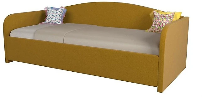 Низкая кровать Uno Плюш Мастард (Сонум)