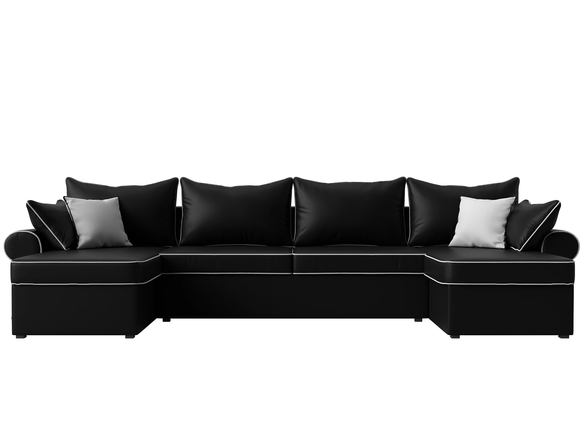 Черный диван еврокнижка Элис-П Дизайн 13