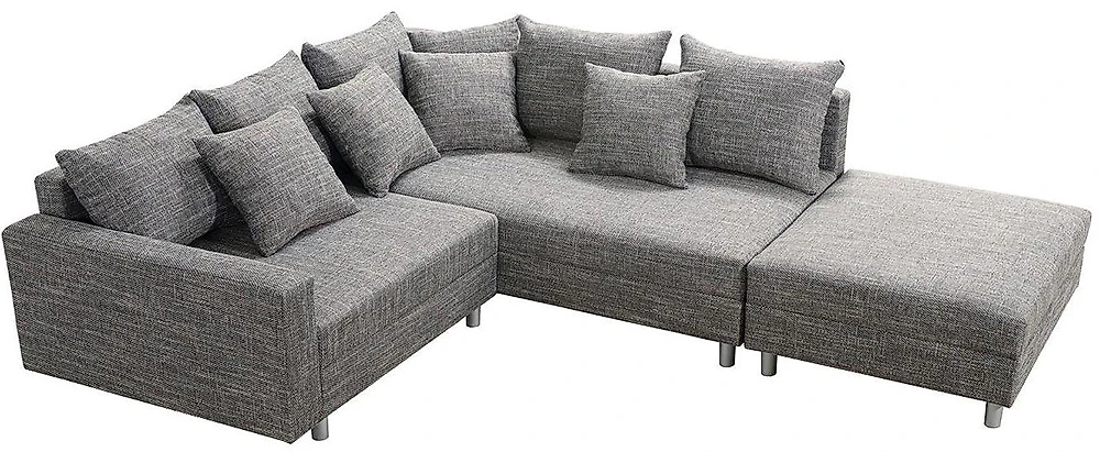 Модульный диван с оттоманкой  Модерн Меланж