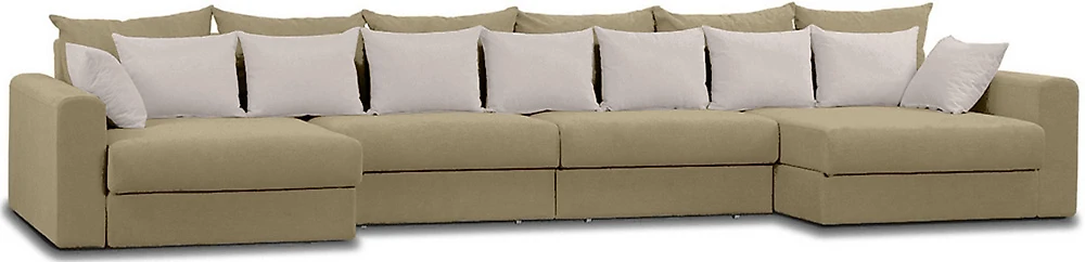 П-образный диван Модена-8 Плюш Крем