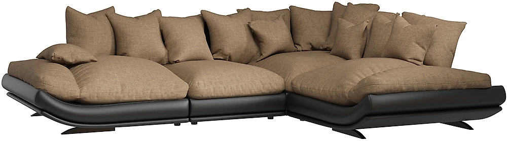 Угловой диван с подушками Авиньон Кантри Браун Макси