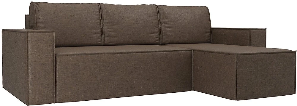 Угловой диван с левым углом Лофт Шоколад