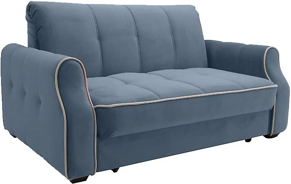 Синий прямой диван Виа-10 (Тулуза) Блю