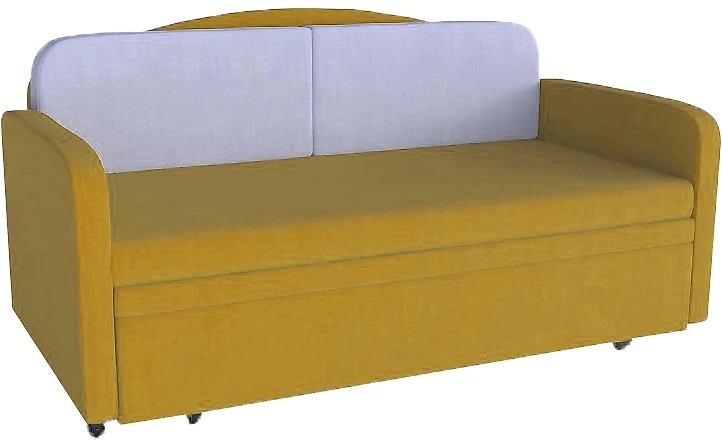 Жёлтый прямой диван Баллу Дизайн 3