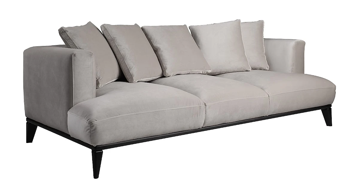 Прямой диван серого цвета Nesta 2 132,2