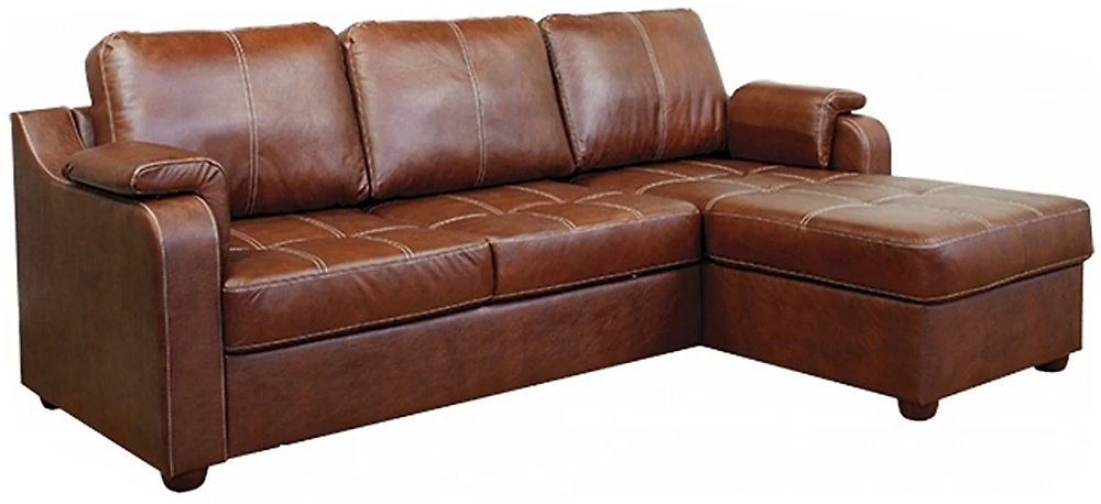 Полуторный раскладной диван Берета Дизайн 3 кожаный
