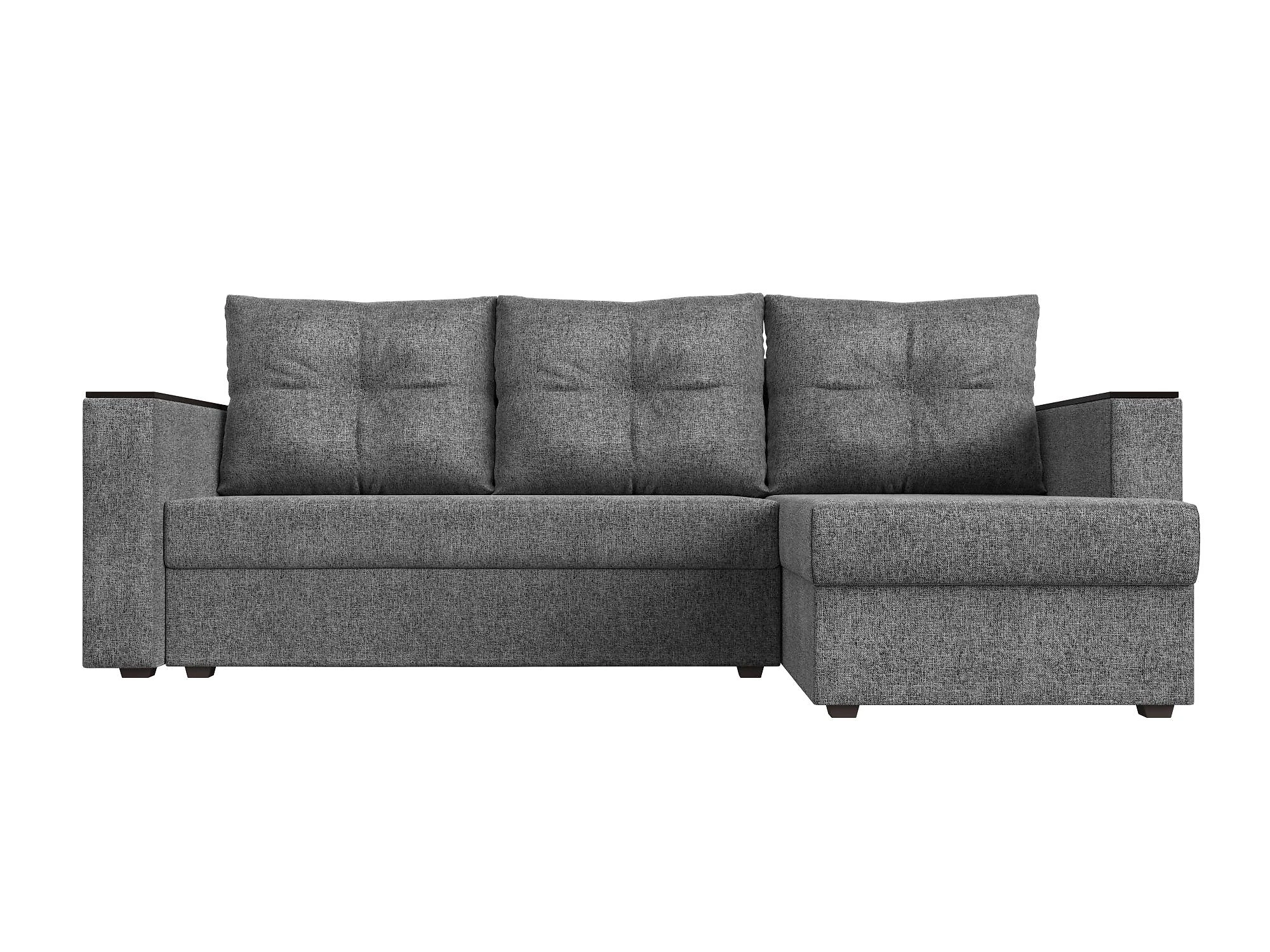 Угловой диван с правым углом Атланта Лайт Кантри без стола Дизайн 3