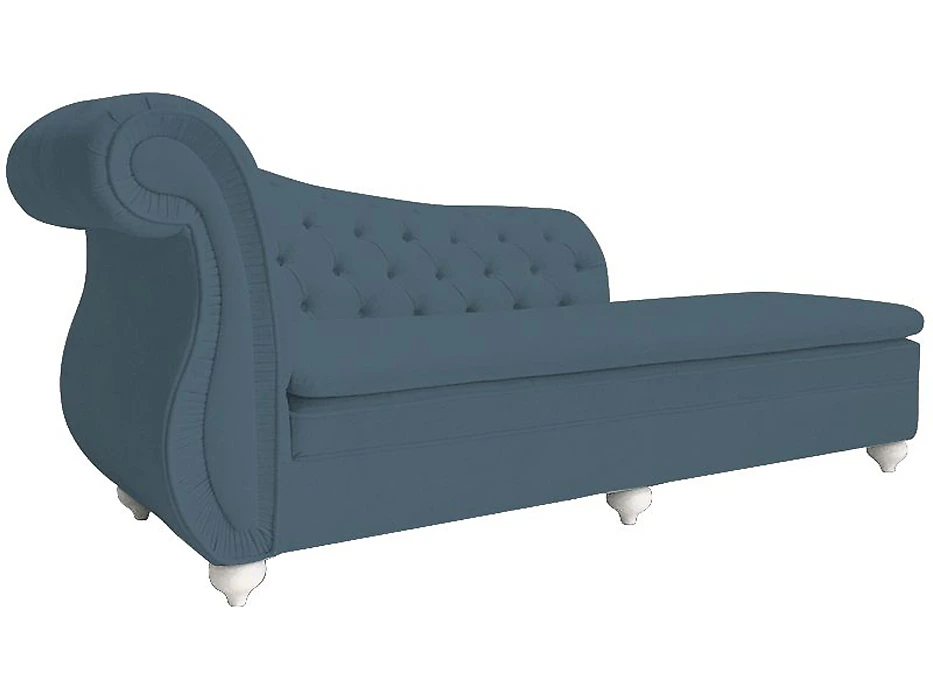 Синий прямой диван Sendy Дизайн 2