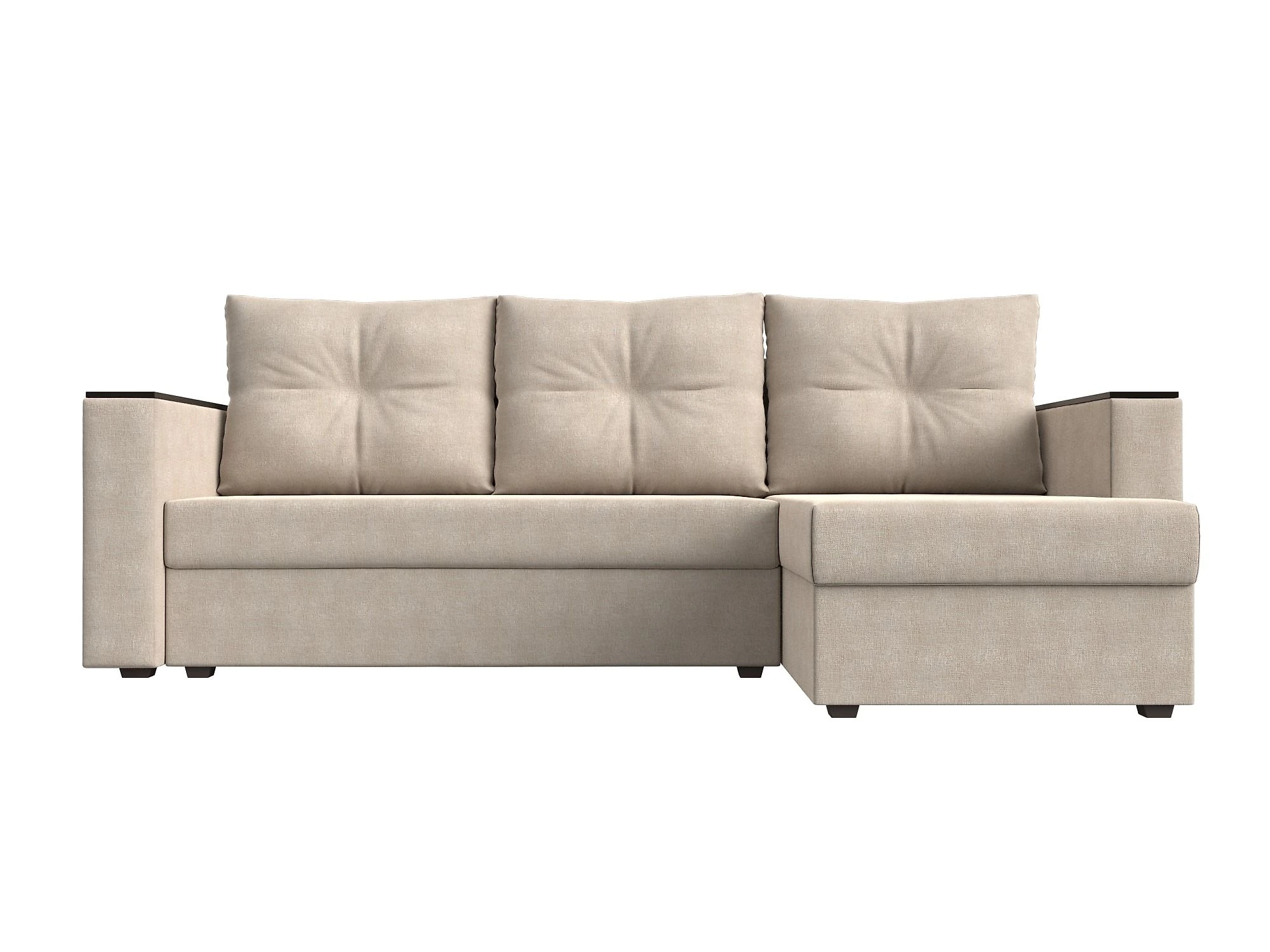 Угловой диван для гостиной Атланта Лайт Кантри без стола Дизайн 1
