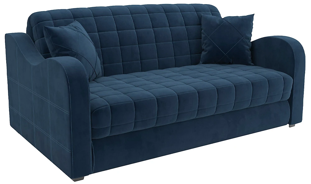 Синий диван Барон-4 Плюш Блу